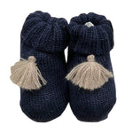 BABY LORD babbucce tinta unita con applicazione Blu per Neonato 716 BLU BABY LORD 