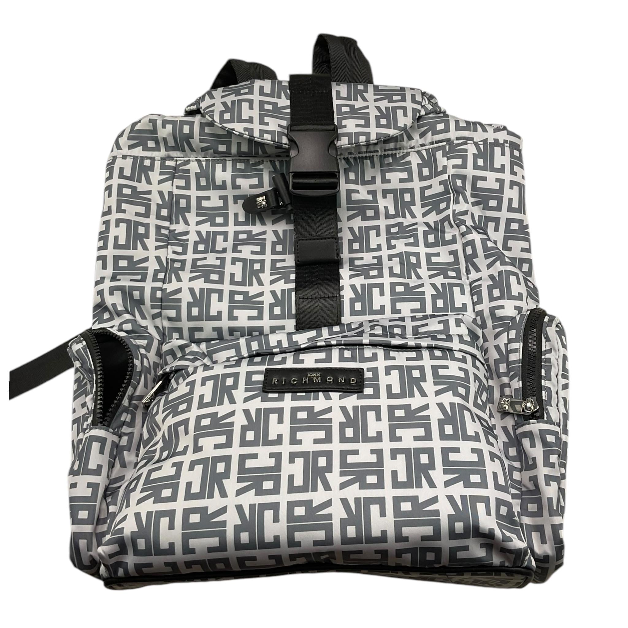 JOHN RICHMOND zaino tinta unita con stampa logo Grigio per Bambino RBA25134ZA GRIGIO JOHN RICHMOND 