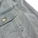 Please Giubbino In Denim Tinta Unita per Bambina JB11012G73 AZZURRO PLEASE 