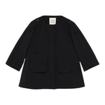 Dou Dou Giacca Tinta Unita con Zip per Bambina DW2A27 NERO DOU DOU 