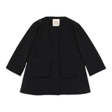 Dou Dou Giacca Tinta Unita con Zip per Bambina DW2A27 NERO DOU DOU 