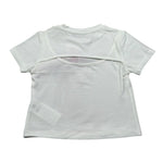 M+E' T-Shirt Girocollo tinta unita con Stampa Bianco per Neonata UE1389 BIANCO M+E' 