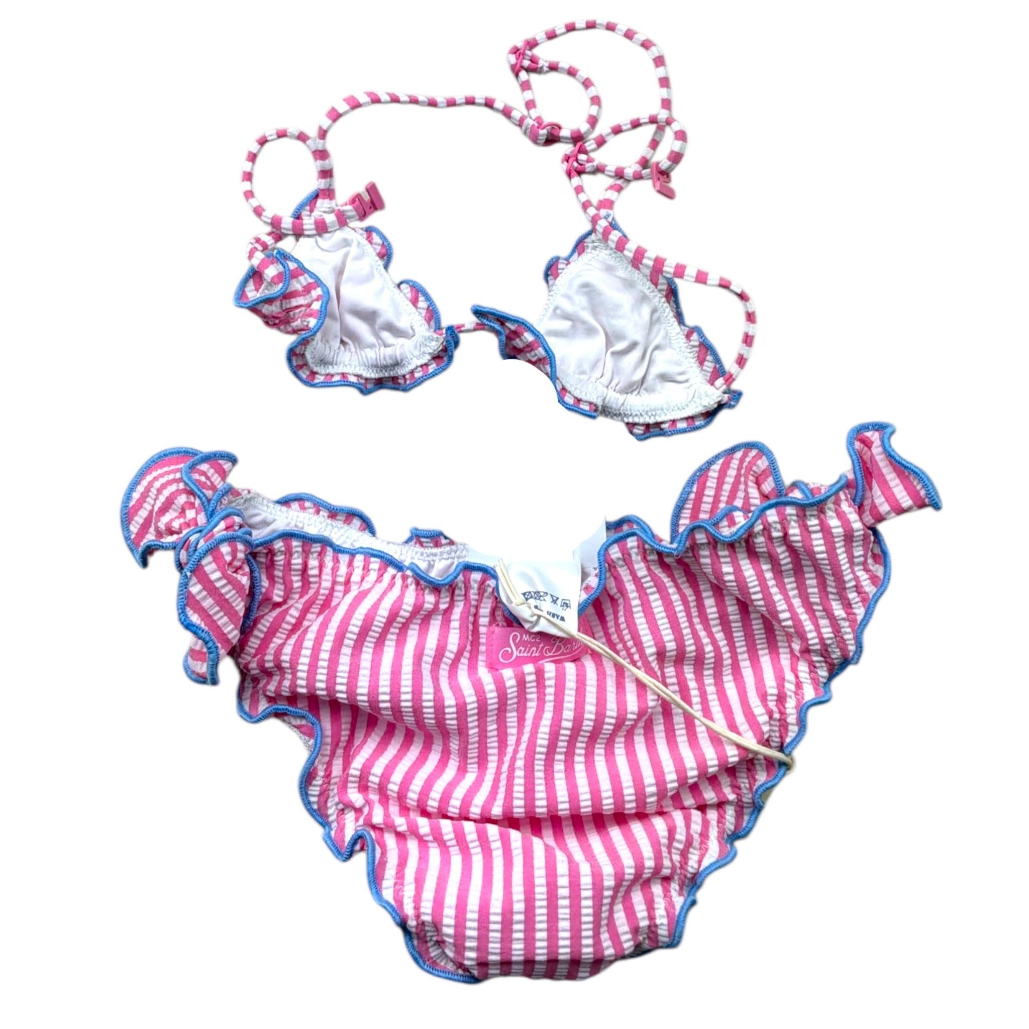 Saint Barth Costume 2 Pezzi Fascia-Triangolo per Bambina 00707L ROSA SAINT BARTH 