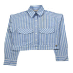 Manila Grace Camicia Manica Lunga Modell Crop per Bambino 191SMJS25 AZZURRO MANILA GRACE 