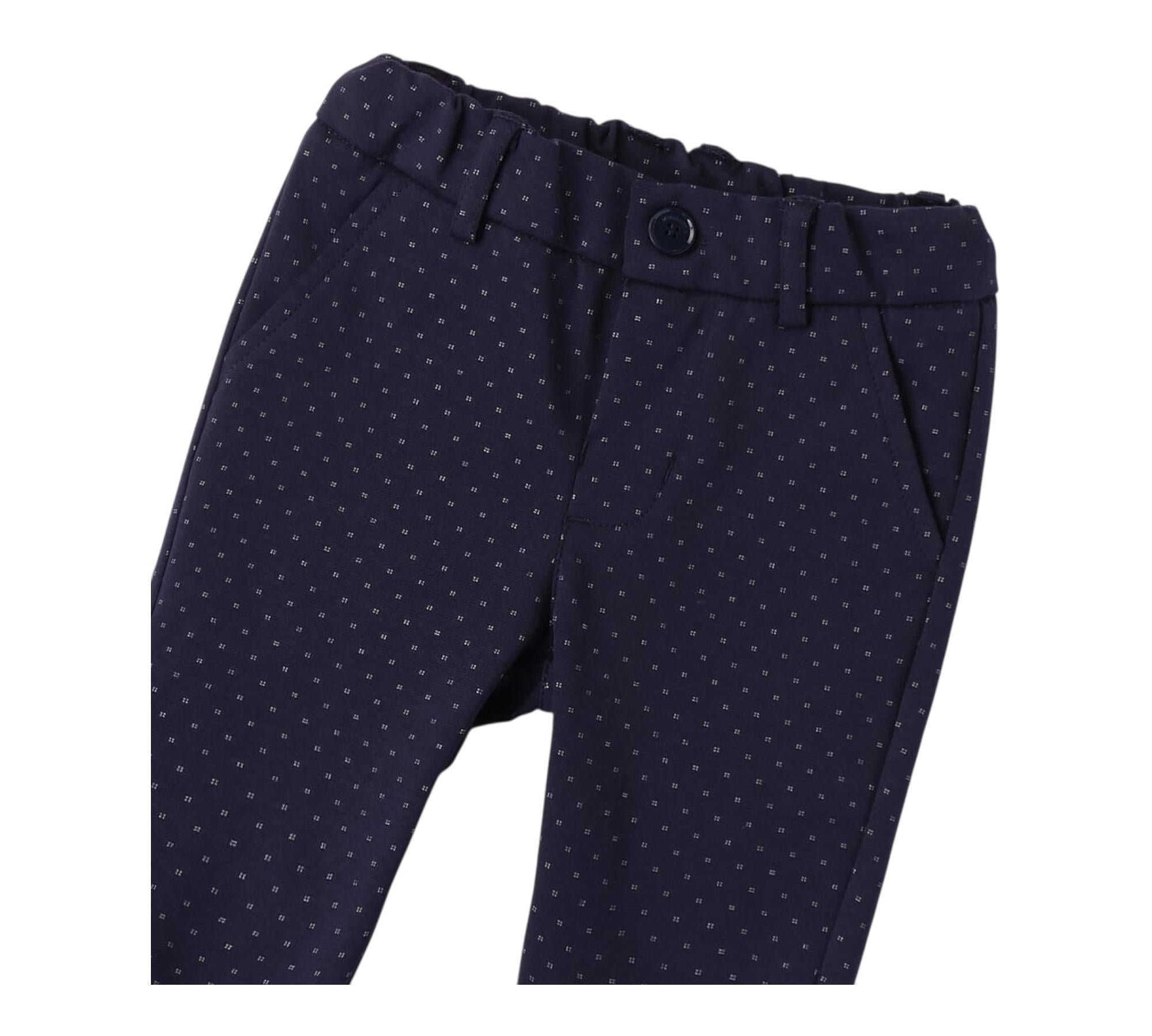 Minibanda Pantalone Tinta Unita con Elastico In Vita per Neonato 3B622 BLU MINIBANDA 