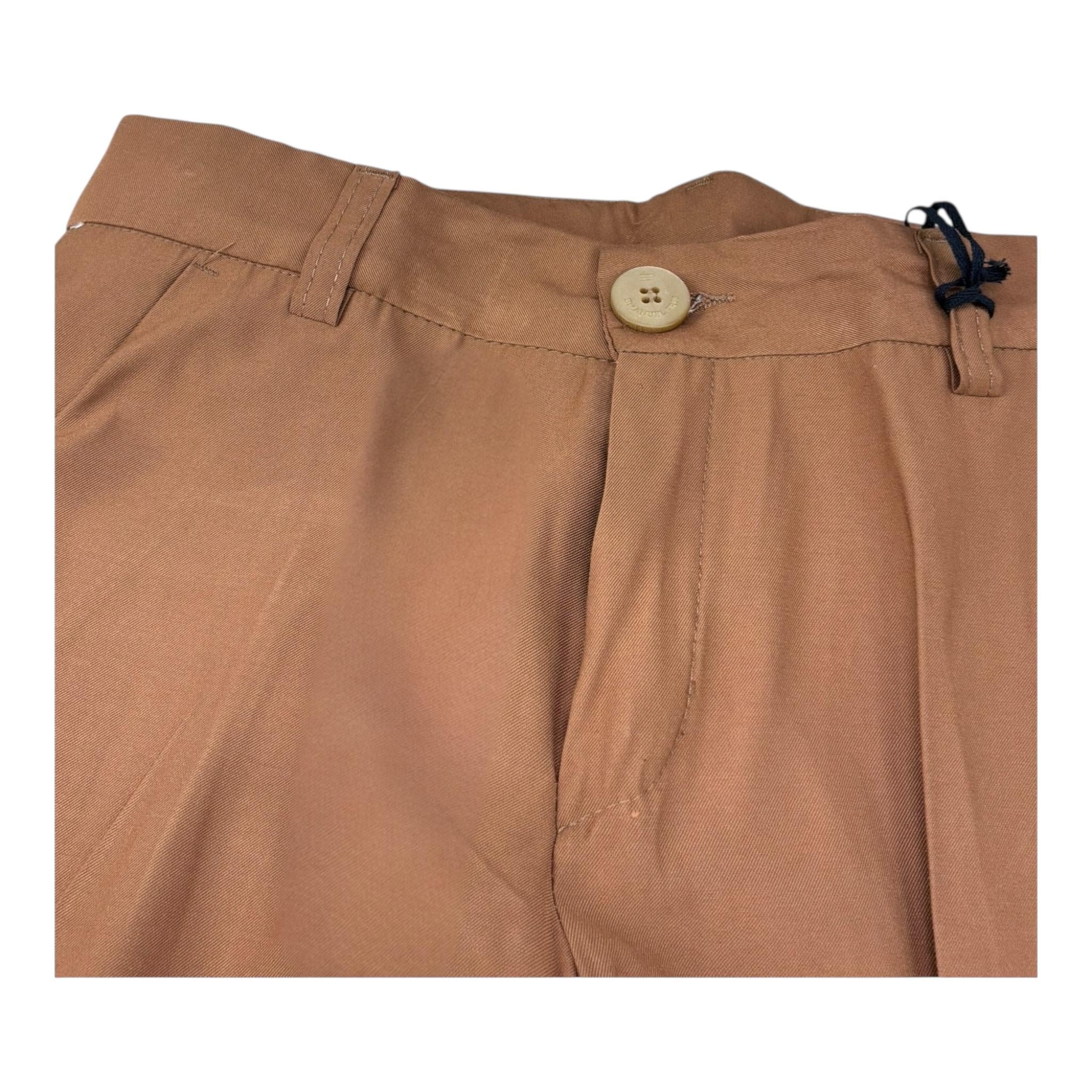 Emanuel Pris Pantalone Tinta Unita con Girovita Regolabile per Bambino EGC6244R MARRONE EMANUEL PRIS 