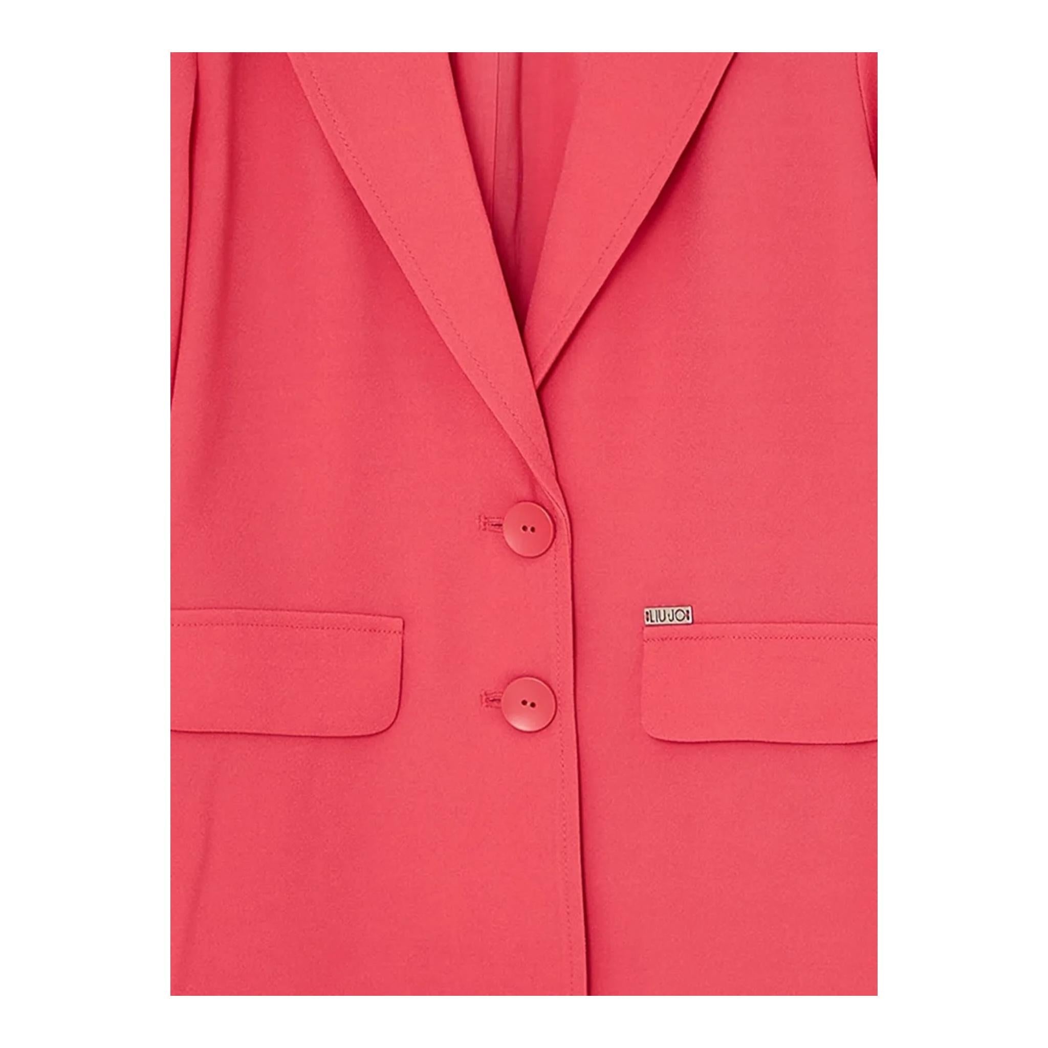 Liu Jo Giacca Tinta Unita con Bottoni per Bambina GA5029XX CORALLO LIU JO 