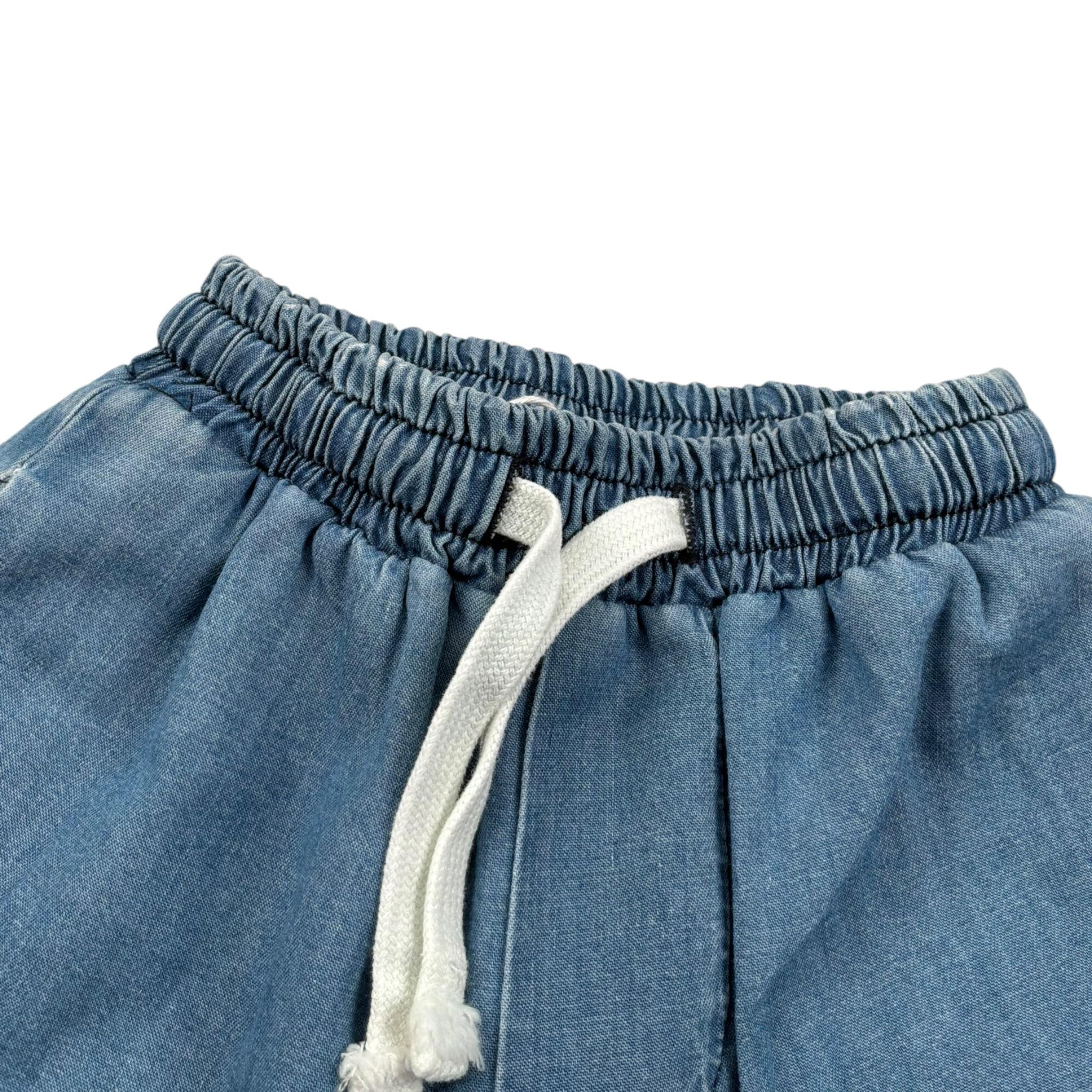 M+E' Bermuda Tinta Unita con Elastico In Vita per Neonato UEM0322 BLU M+E' 