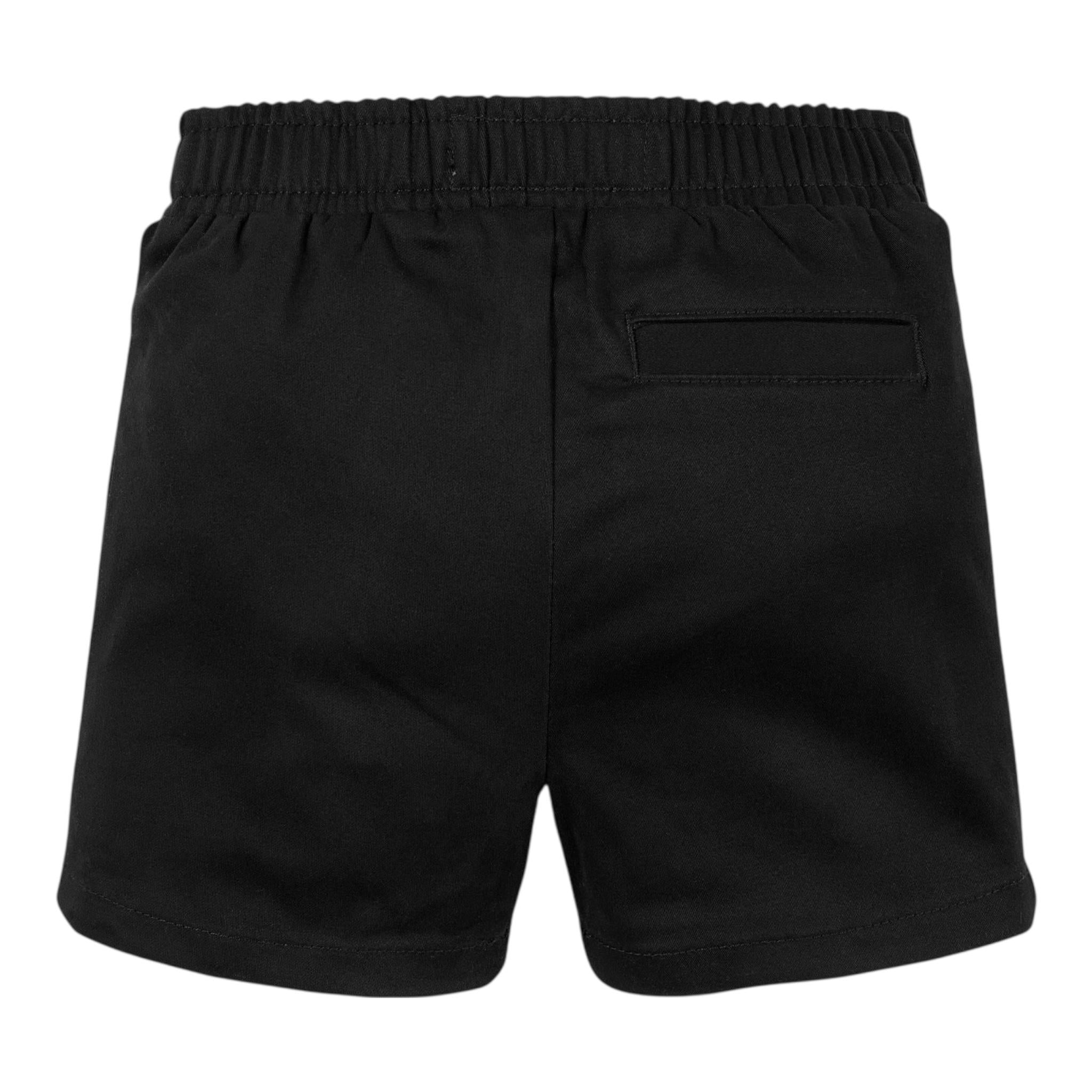 Calvin Klein Short Tinta Unita con Elastico In Vita per Neonata IN0IN00317X NERO CALVIN KLEIN 