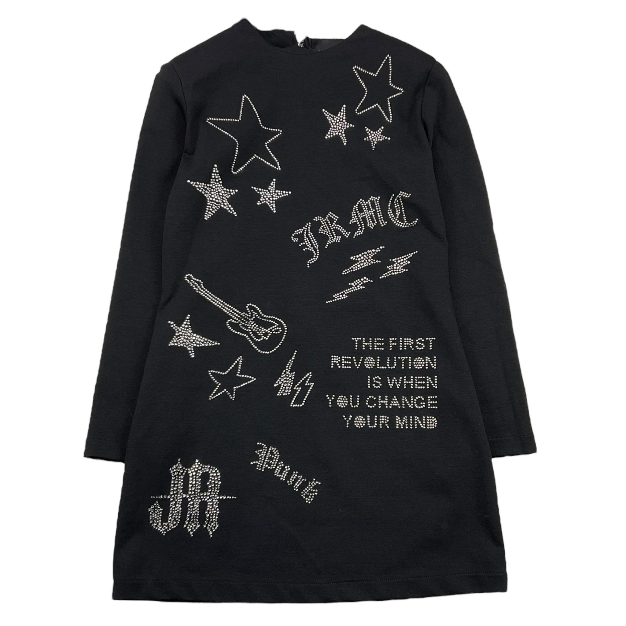 JOHN RICHMOND abito manica lunga tinta unita con brillantini Nero per Bambina RGA25238VE NERO JOHN RICHMOND 