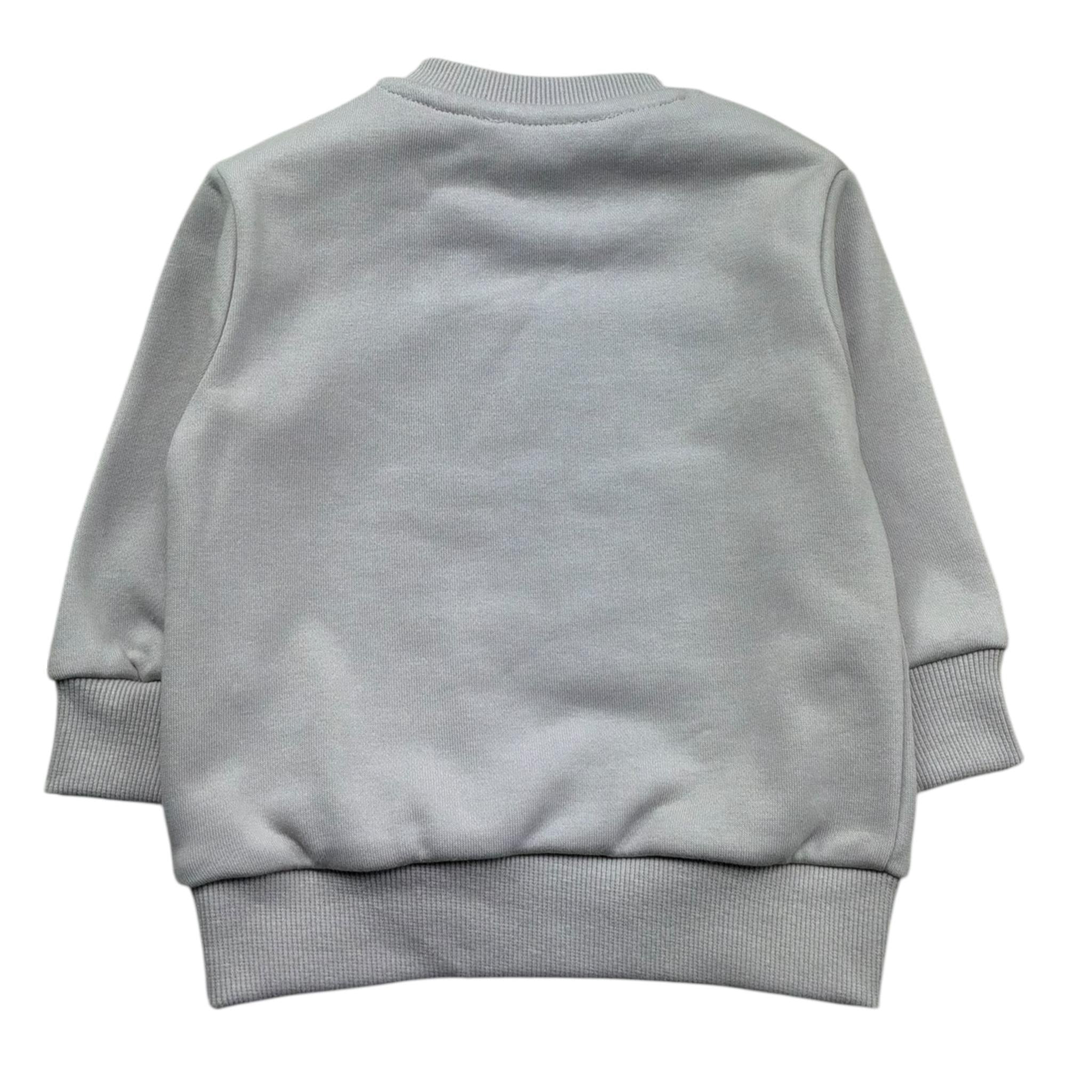 John Richmond Felpa Chiusa Girocollo Tinta Unita con Logo per Neonato RIP26014FE SABBIA JOHN RICHMOND 