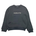 ANTONY MORATO felpa tinta unita girocollo con logo Nero per Bambino MKFL00491X NERO ANTONY MORATO 