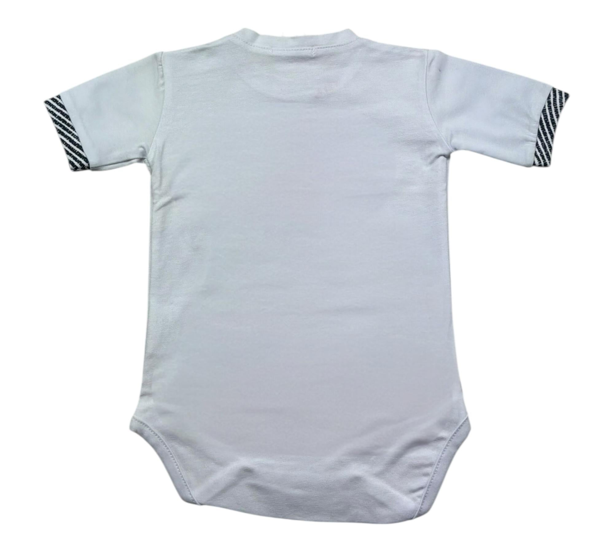 Manuel & Frank Body Mezza Manica Tinta Unita per Neonato MF7143I BIANCO MANUEL & FRANK 
