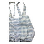 Manuel & Frank Salopette Bicolore con Fantasia A Righe per Neonato MF2271I BIANCO/AZZURRO MANUEL & FRANK 