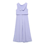 Abel & Lula Tuta Intera Tinta Unita Giromanica per Bambina 5220 LILLA ABEL & LULA 