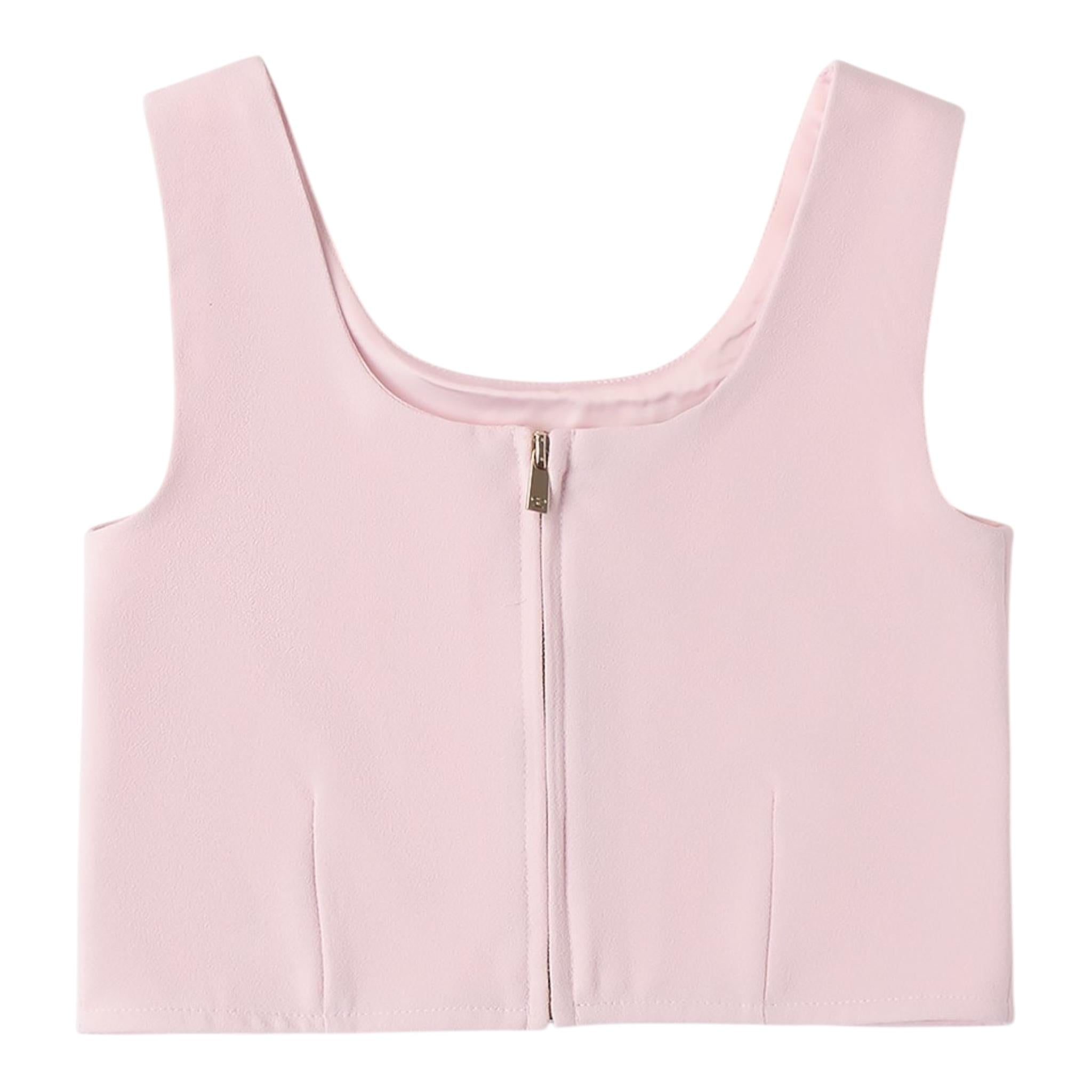 Sarabanda Top Giromanica Tinta Unita per Bambina 0B437X ROSA SARABANDA 