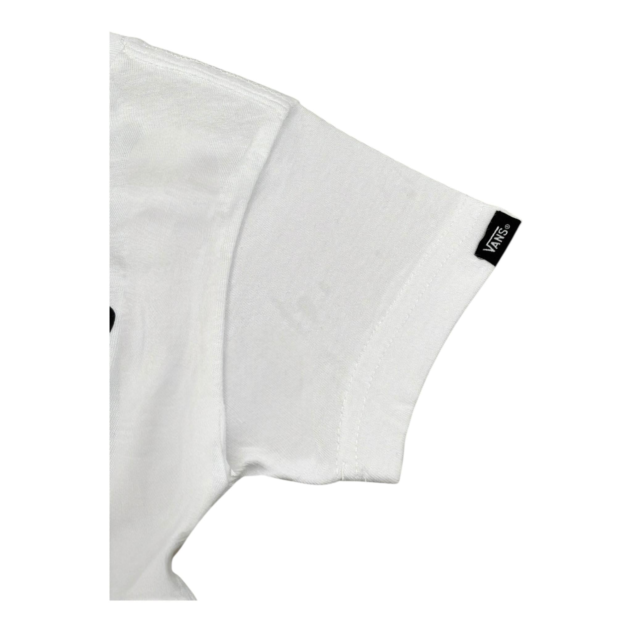 Vans T-Shirt Girocollo Tinta Unita con Stampa per Neonato VN0A3IJ1WHT BIANCO VANS 