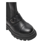 TWINSET stivaletti bassi tinta unita con zip Nero per Bambina 242GCJ032 NERO TWINSET 