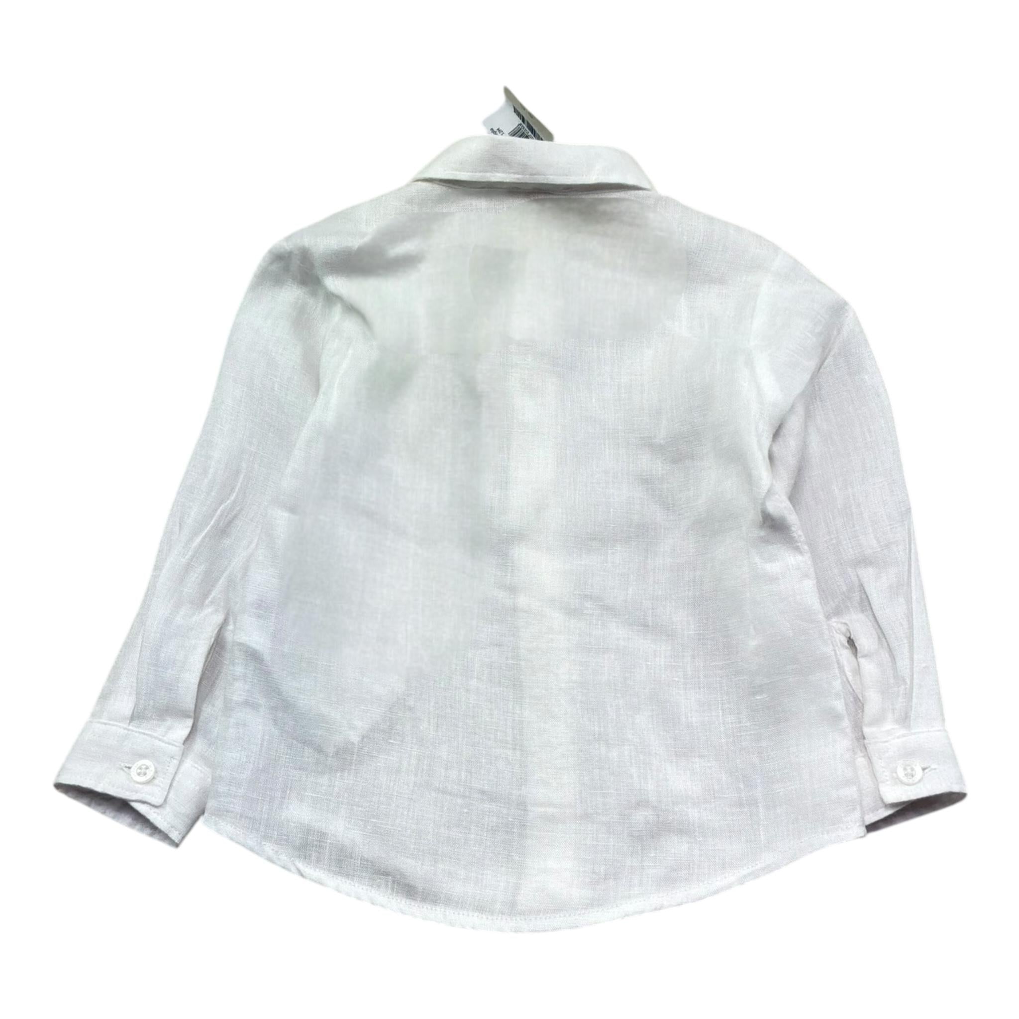 Le Bebe' Camicia Tinta Unita per Neonato LBB5349 BIANCO LE BEBE' 