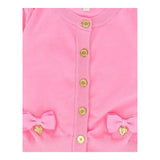Angel'S Face Cardigan Tinta Unita con Fiocchi per Bambina NICOLETTE ROSA ANGEL'S FACE 