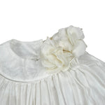 Illiana Abito Tinta Unita Giromanica per Neonata 503F BIANCO ILLIANA 