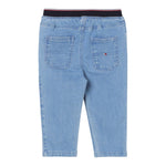 Tommy Hilfiger Jeans Tinta Unita con Elastico In Vita per Neonato KN0KN01951 AZZURRO TOMMY HILFIGER 