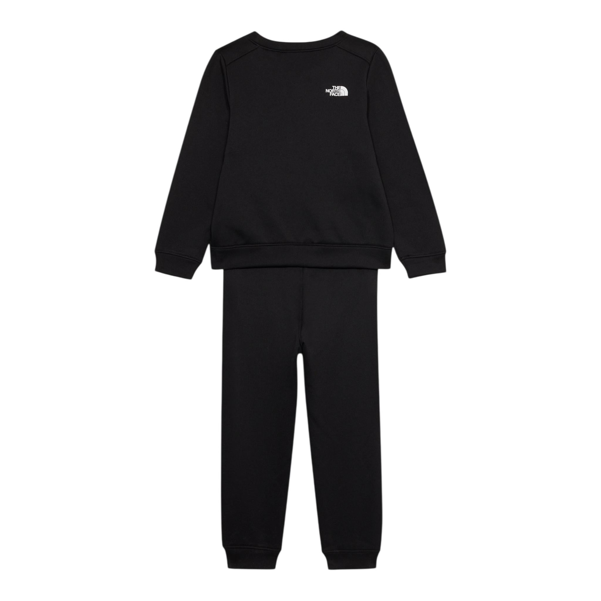 The North Face Completo 2 Pezzi Felpa-Pantalone Tinta Unita per Bambino NF0A84N3JK3 NERO THE NORTH FACE 