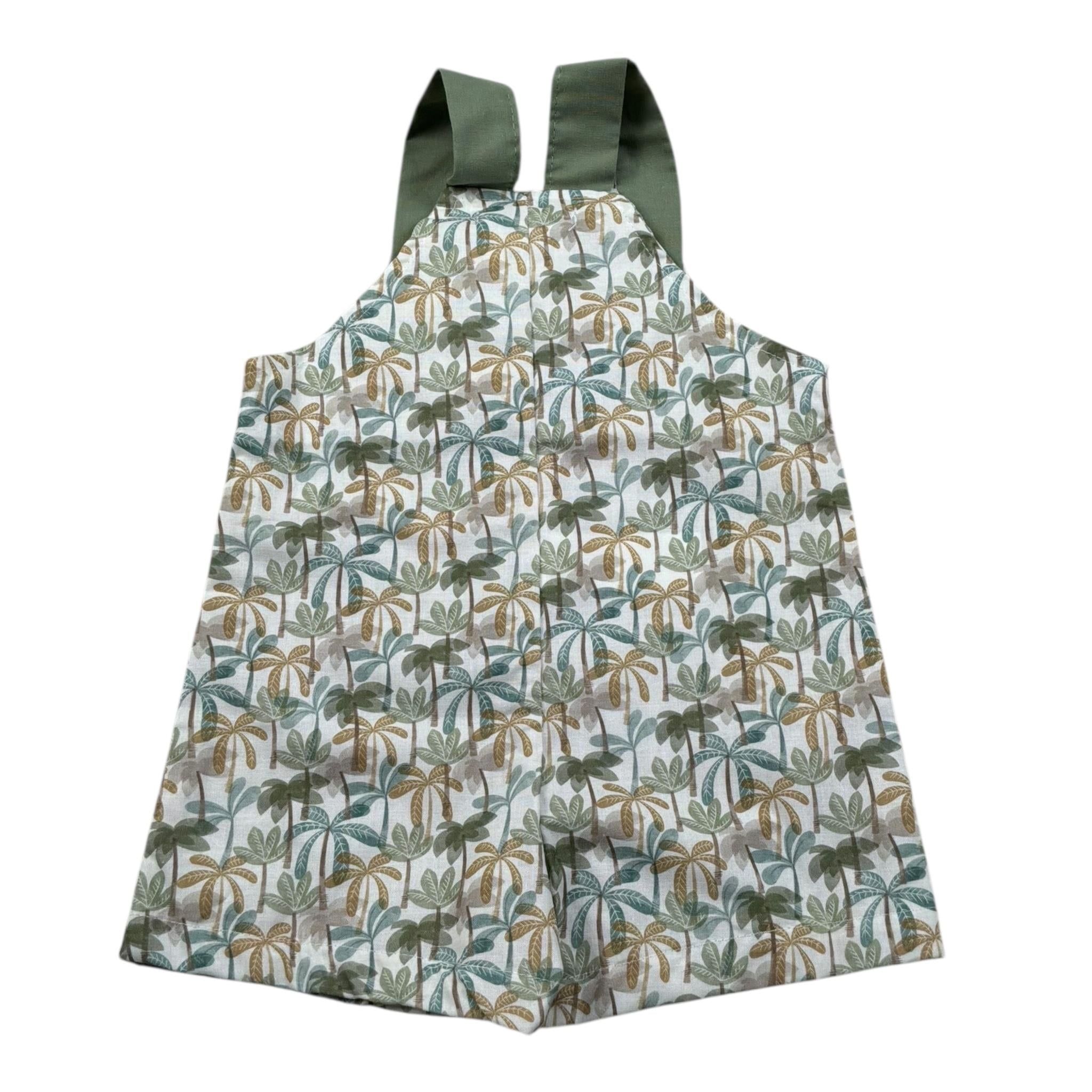 Calamaro Salopette Tinta Unita Stampa Fantasia per Neonato 32481 BIANCO CALAMARO 