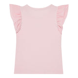 Guess T-Shirt Tinta Unita con Tulle per Neonata K5RI22K6YW4N ROSA GUESS 