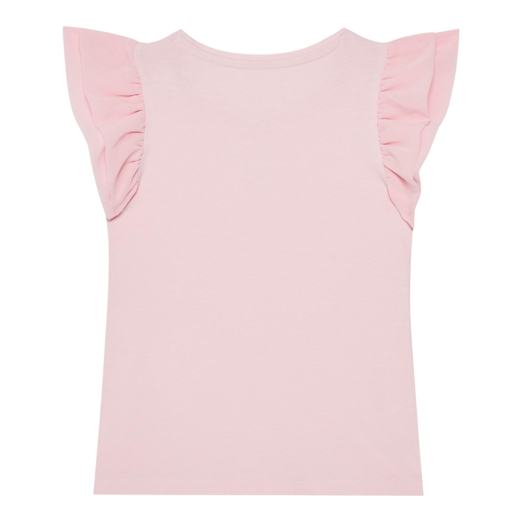 Guess T-Shirt Tinta Unita con Tulle per Neonata K5RI22K6YW4N ROSA GUESS 