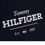 Tommy Hilfiger Shirt Girocollo Tinta Unita con Stampa per Neonato KN0KN01965 BLU TOMMY HILFIGER 
