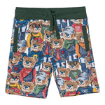 Guess Bermuda Tinta Unita con Fantasia Orsi per Neonato N5RD02KA6R4 BIANCO GUESS 