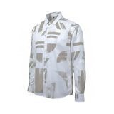 Antony Morato Camicia Tinta Unita con Fantasia Manica Lunga per Bambino MKSL00262X BIANCO ANTONY MORATO 