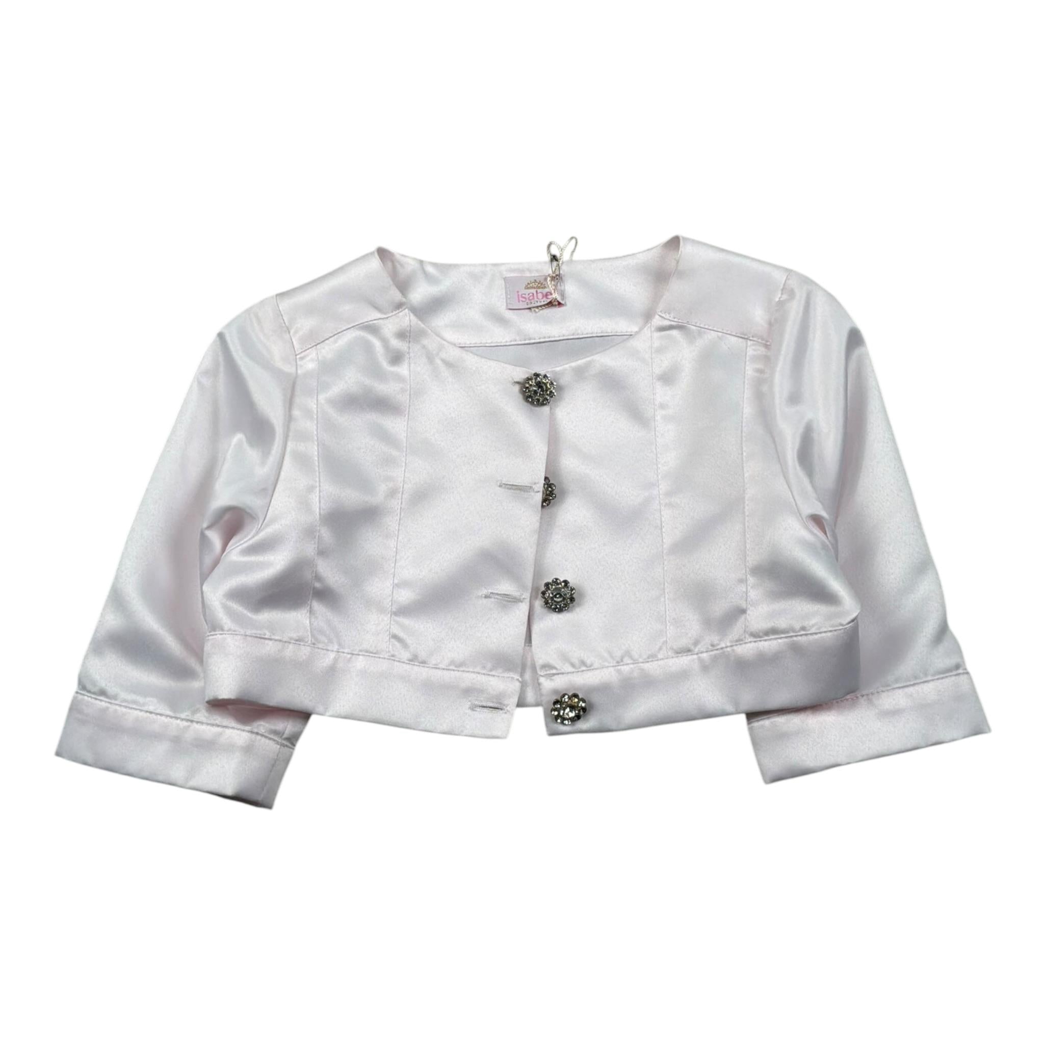 Isabel Coprispalle Tinta Unita con Bottoni Brillantini per Bambina 4464B ROSA ISABEL 