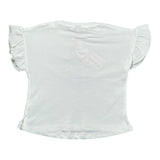 Please T-Shirt Girocollo tinta unita con Stampa Bianco per Neonata MBF4030G60 BIANCO PLEASE 