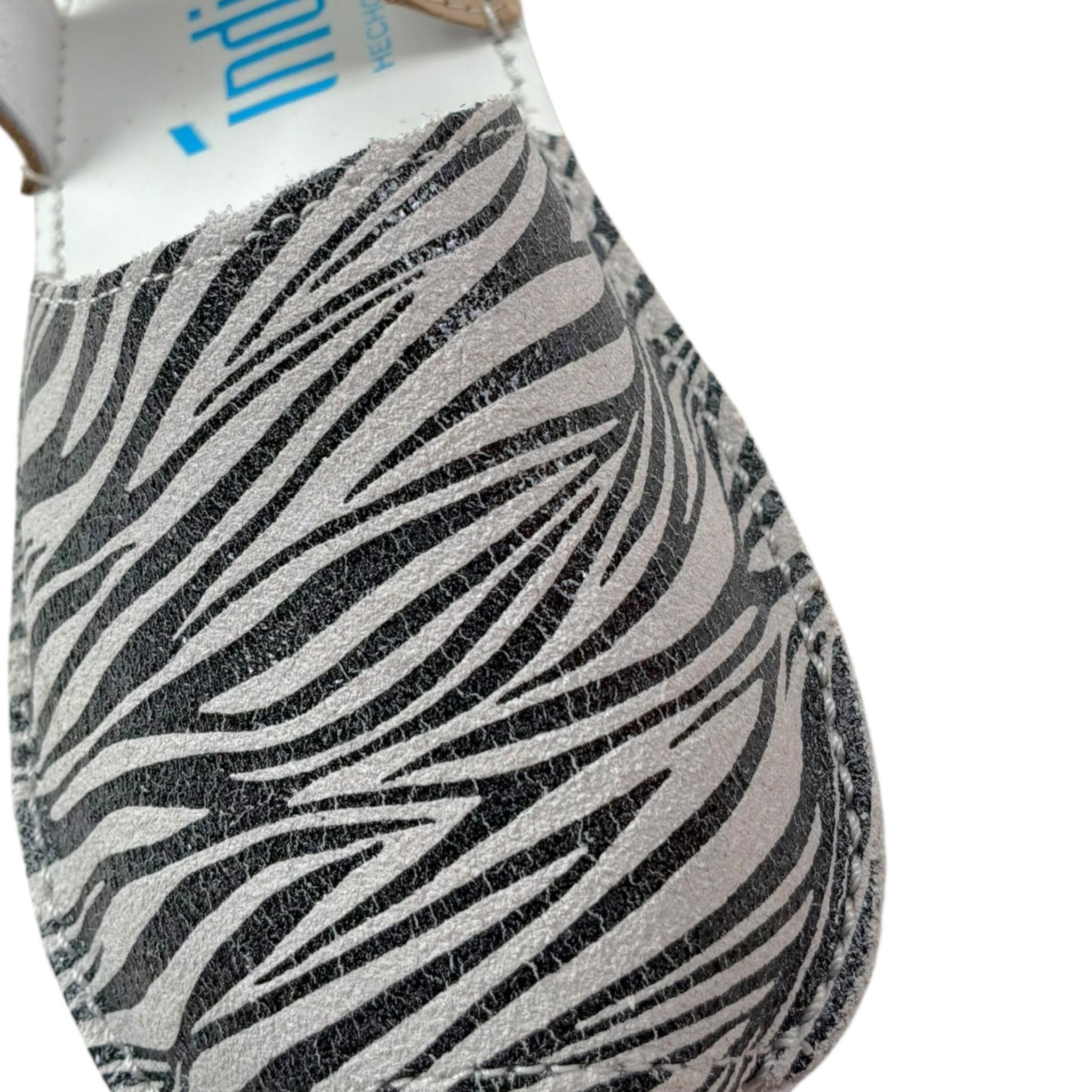 Indice Sandalo Tinta Unita Zebrato per Neonata 317 BIANCO INDICE 