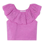 Mayoral Top Tinta Unita con Scollo A Barca per Neonata 3012N VIOLA MAYORAL 